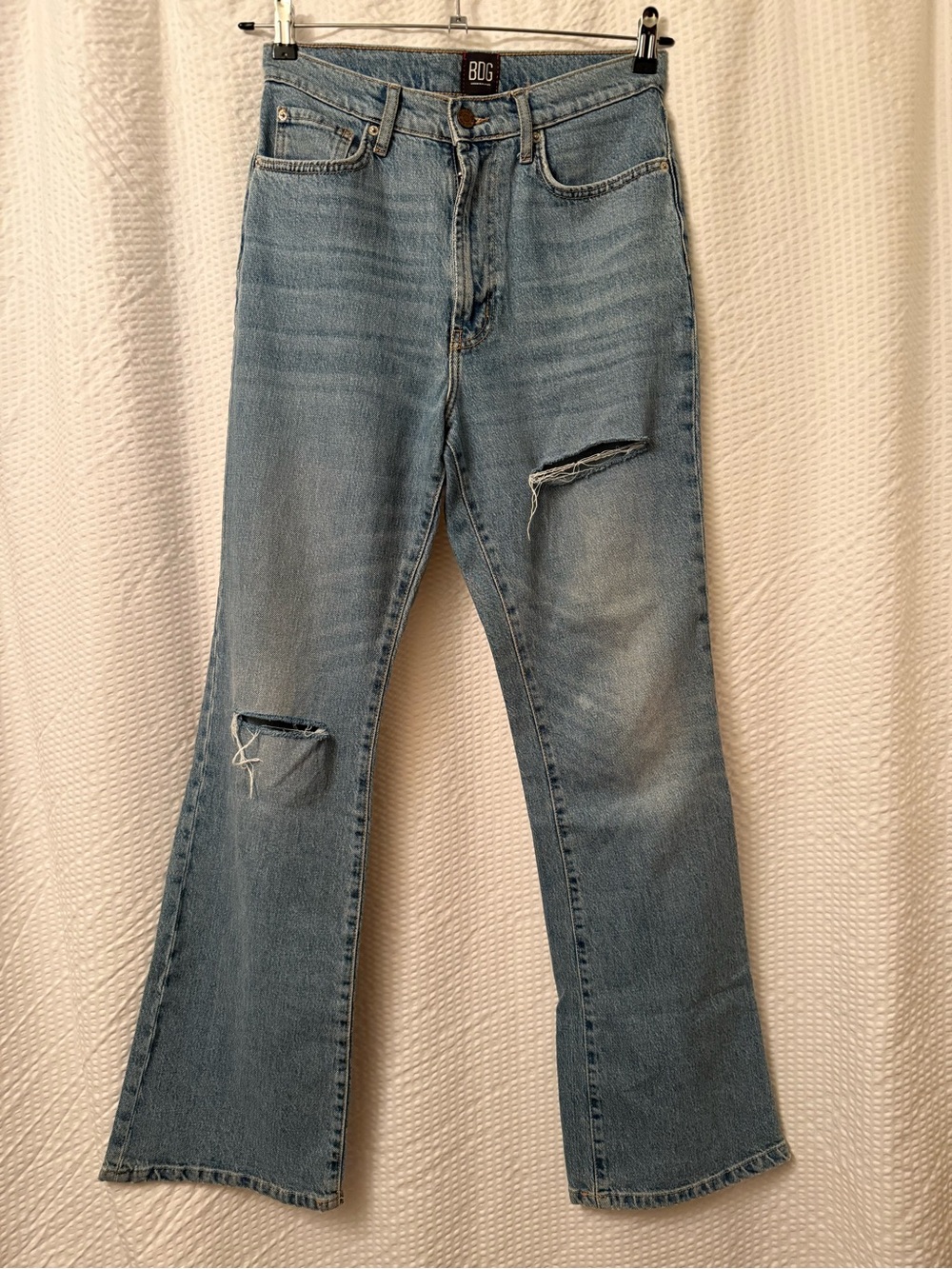 BDG Stretch High Rise Flare Jeans Sz 28 Wide Leg Urban Outfitters denim
